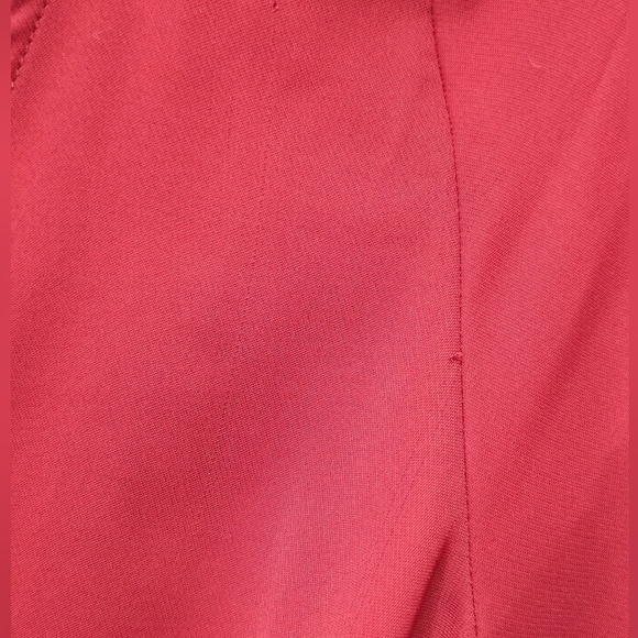 Everly tie front, flutter sleeve, mini dress in wine red - Picture 4 of 8